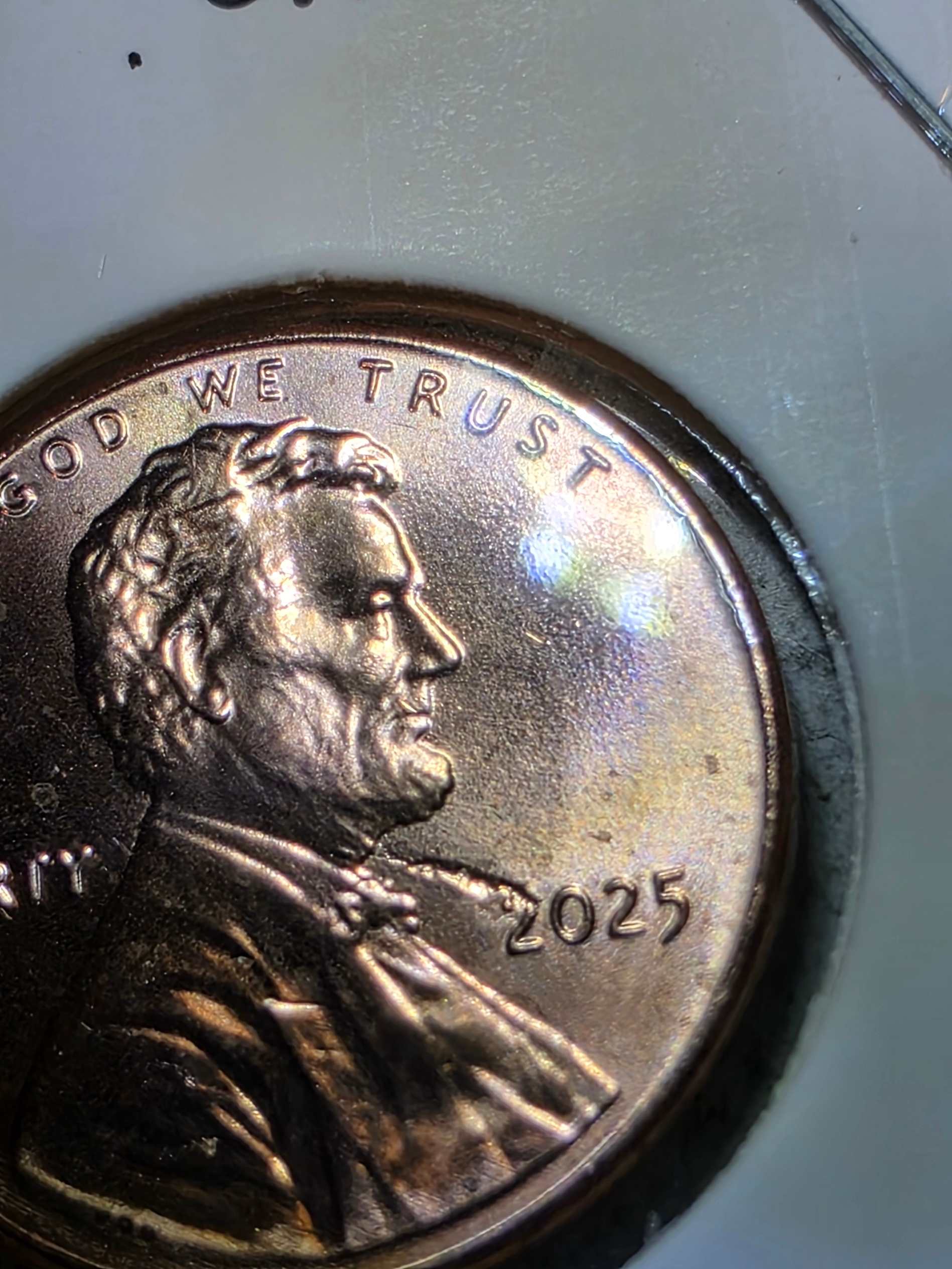 2025-P-Penny-From-New-Roll-With-What-I-Think-Are-Cud-Errors.-I-Have-More-Than-1-Of-These.
